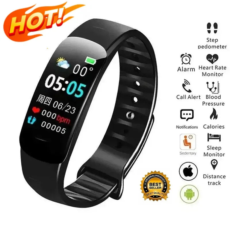SmartWatch C1 Fitness com monitorização da saúde