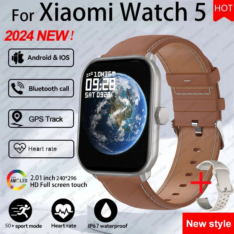 Smartwatch AMOLED com Chamadas Bluetooth, GPS e Monitorização da Saúde