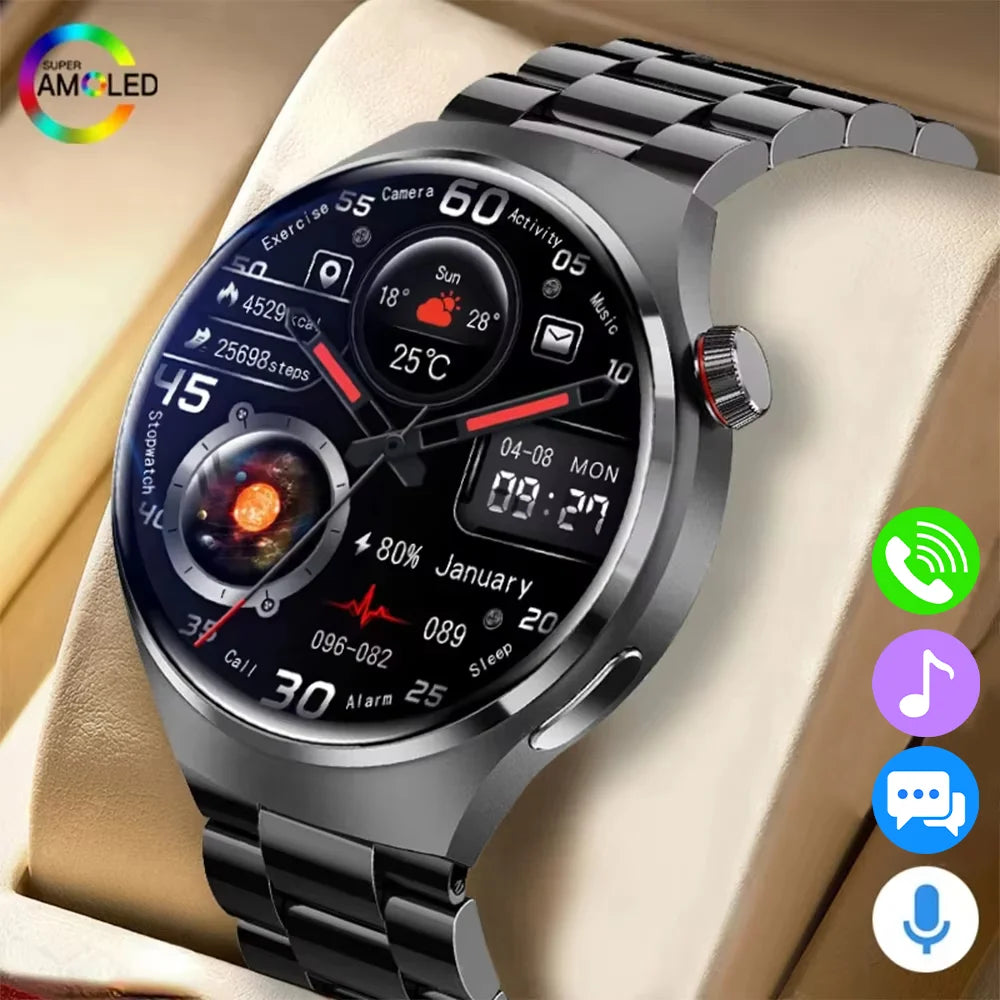 Smartwatch Premium com Chamadas Bluetooth e Monitorização da Saúde