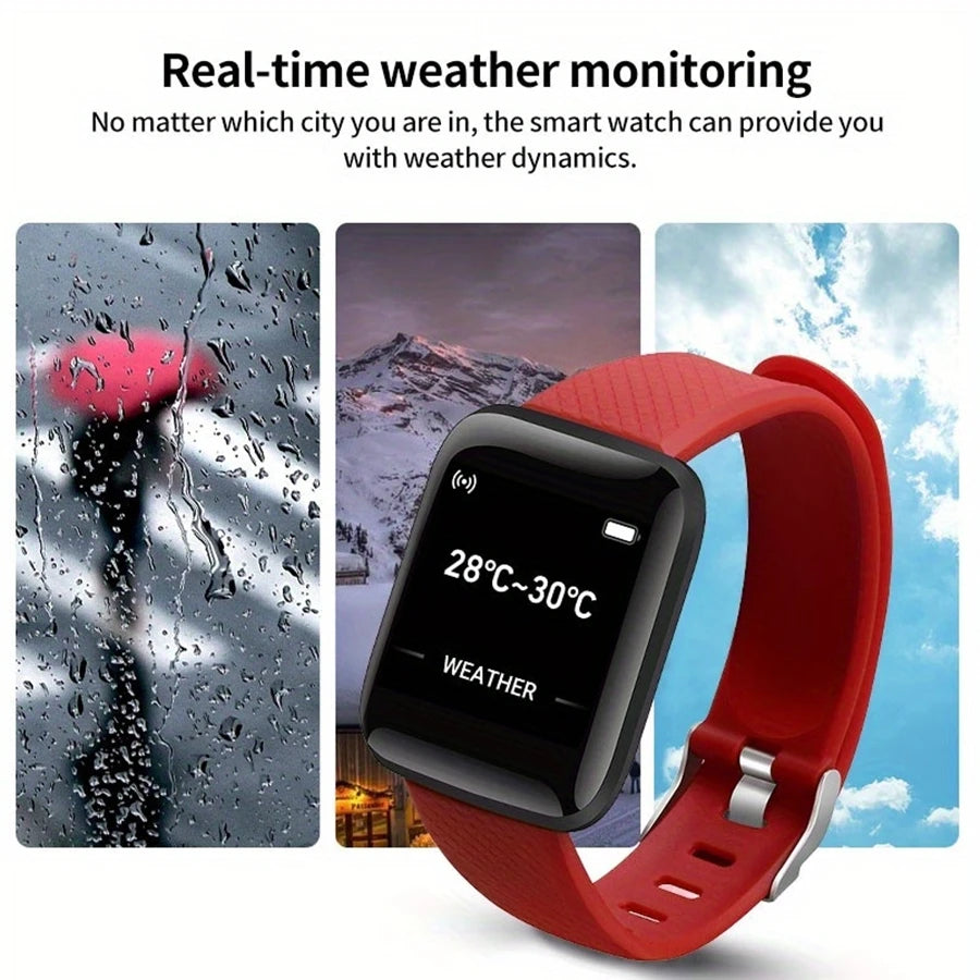 Smartwatch Fitness com Chamadas Bluetooth e Monitorização da Saúde