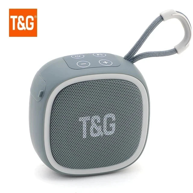 Coluna Bluetooth Portátil T&amp;G – Som Estéreo, Rádio FM e Bluetooth 5.3