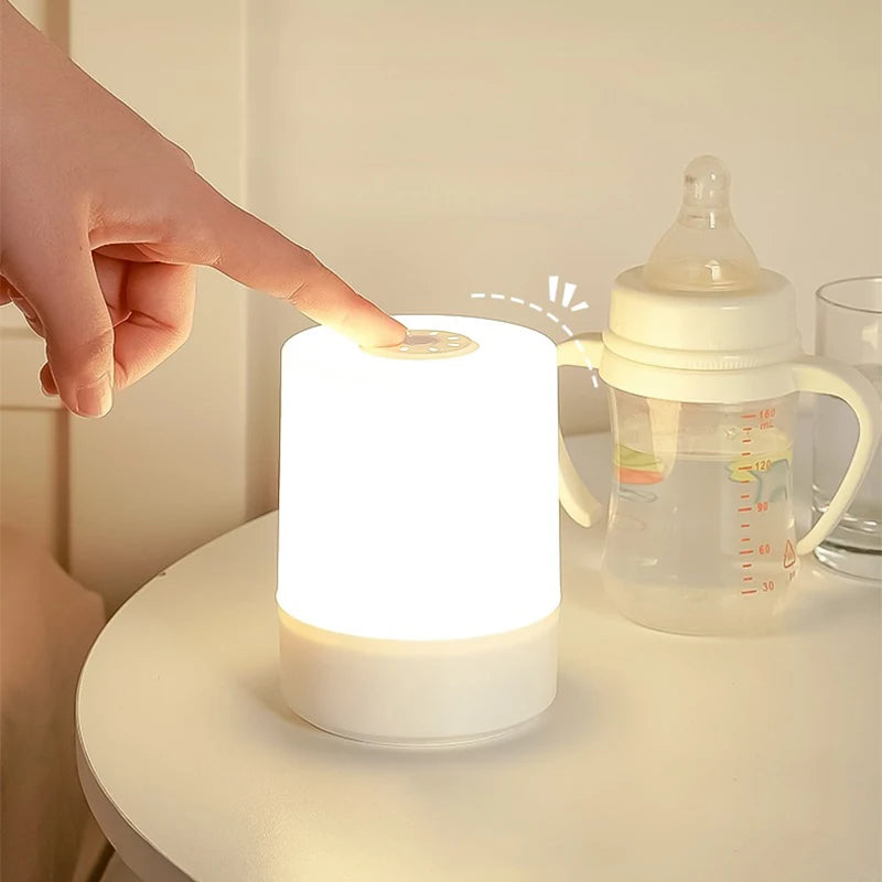 Candeeiro LED de Cabeceira Recarregável - Luz Regulável com controlo Tátil