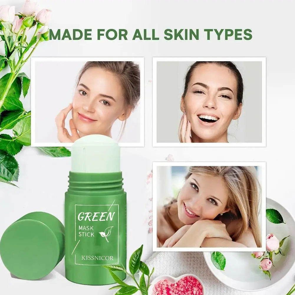 Máscara Facial em Bastão de Chá Verde – Limpeza Profunda
