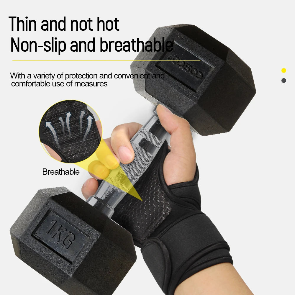 Luvas de Musculação com Suporte para Pulsos