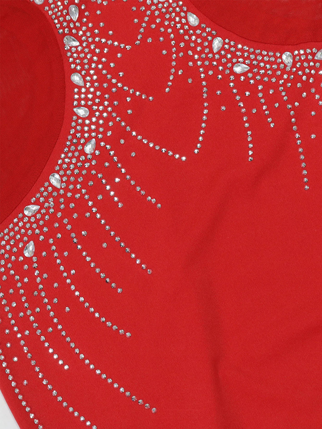 Vestido Longo Premium com Brilhantes e Decote Elegante