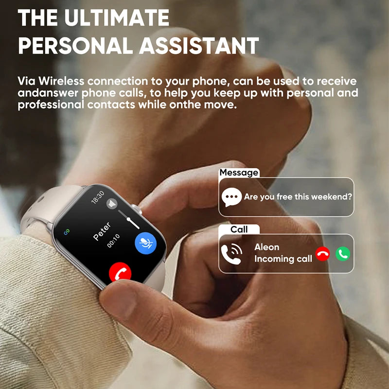 Smartwatch AMOLED com Chamadas Bluetooth, GPS e Monitorização da Saúde