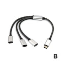 Hub USB-C Multiportas 3 em 1 | Adaptador OTG de Alta Velocidade
