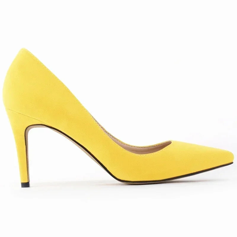 High Heels Classic Pumps Women's Stilettos Sexy Ponited Toes Fashion Office Party Red Wedding Female Comfort Women Party Shoes