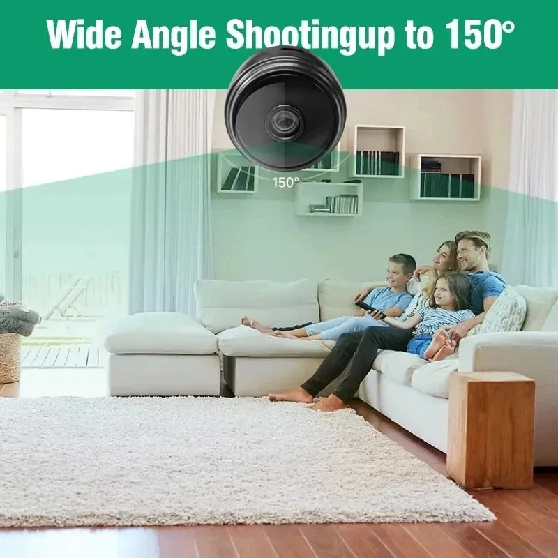Mini Câmara Wi-Fi HD A9 – Câmara de Vigilância Inteligente