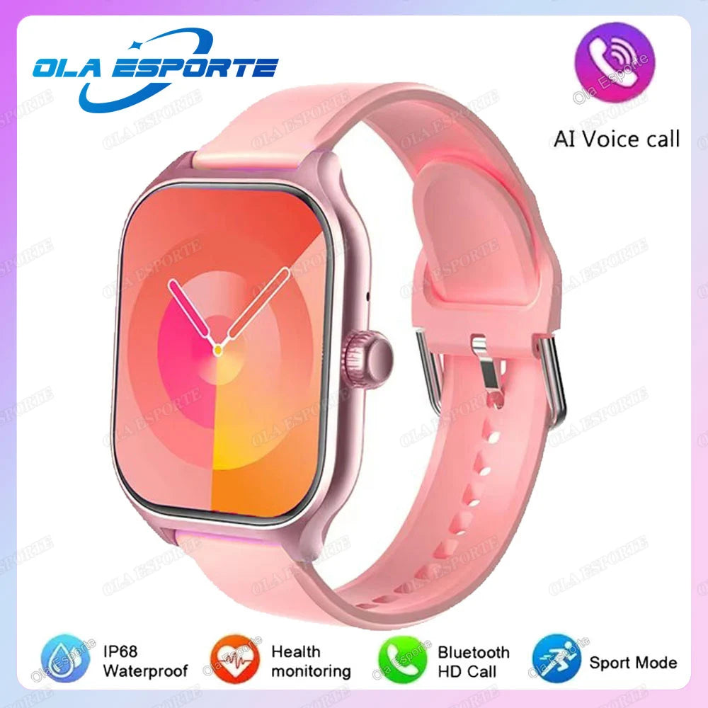 Smartwatch HD 2,01” com Chamadas Bluetooth e Monitorização da Saúde