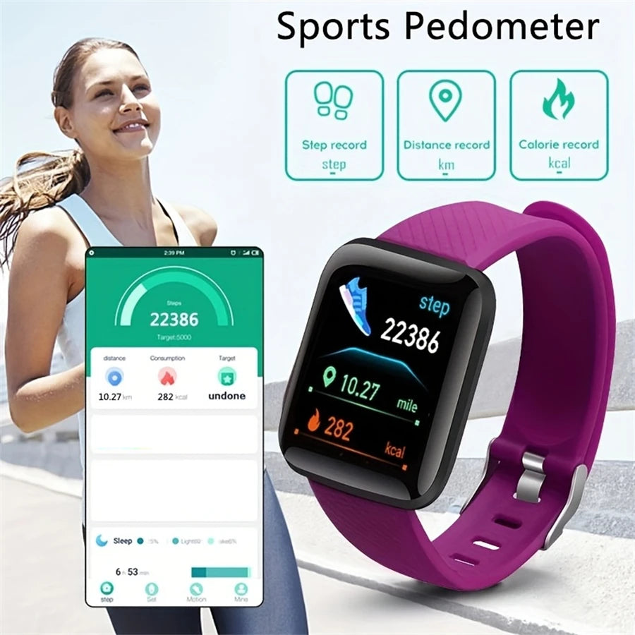 Smartwatch Fitness com Chamadas Bluetooth e Monitorização da Saúde