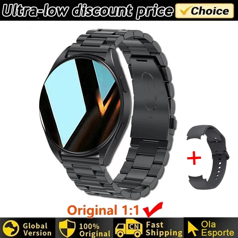 Smartwatch Elegante com Chamadas Bluetooth e Monitorização da Saúde
