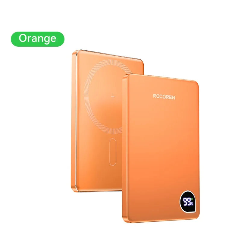 Power Bank Magnética 10000mAh com Carregamento Rápido Sem Fios 20W