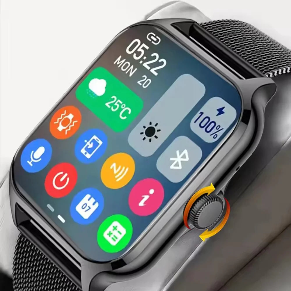 Smartwatch Premium AMOLED 2,01” com Chamadas Bluetooth e Monitorização da Saúde