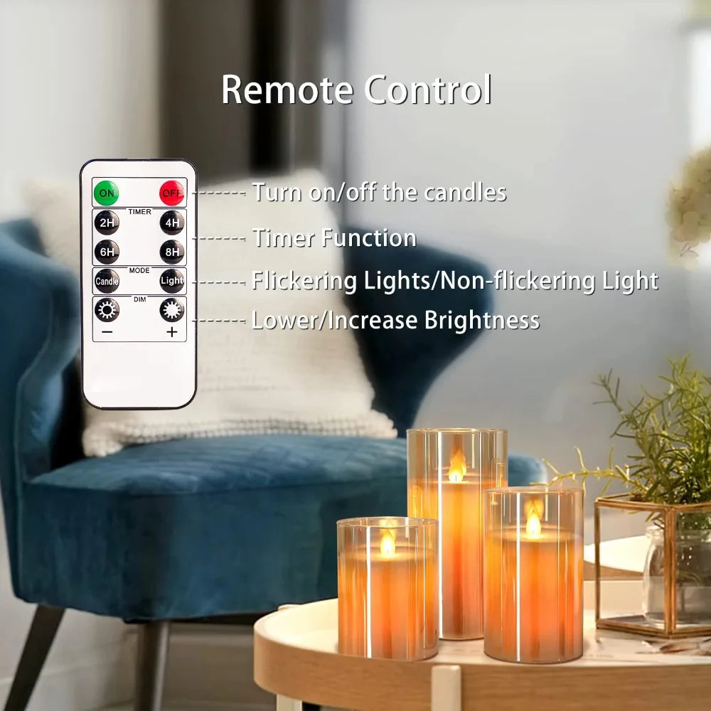 Velas LED Decorativas Premium com Comando Remoto