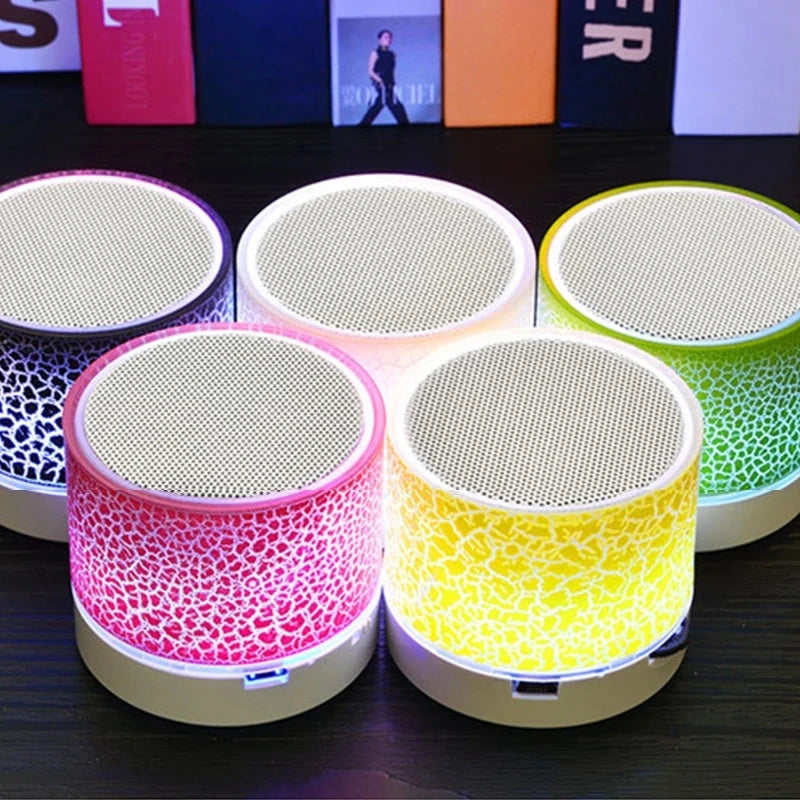 Bluetooth Mini Speaker Wireless Speaker Colorful LED TF Card USB Subwoofer Portable MP3 Music Sound Column For Car PC Smartphone
