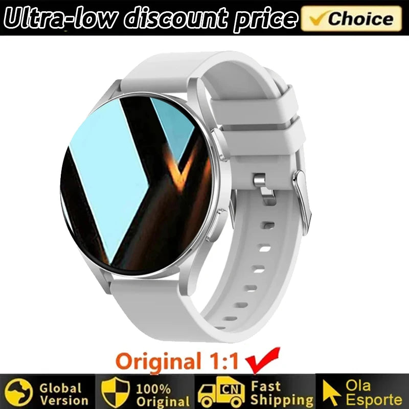 Smartwatch Elegante com Chamadas Bluetooth e Monitorização da Saúde