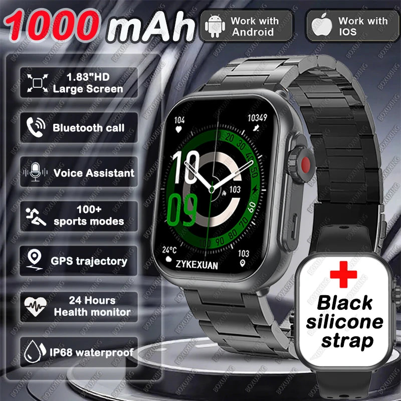 Smartwatch Ultra AMOLED 1,85” com Chamadas Bluetooth e IP68