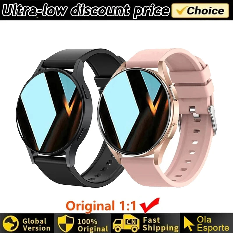 Smartwatch Elegante com Chamadas Bluetooth e Monitorização da Saúde