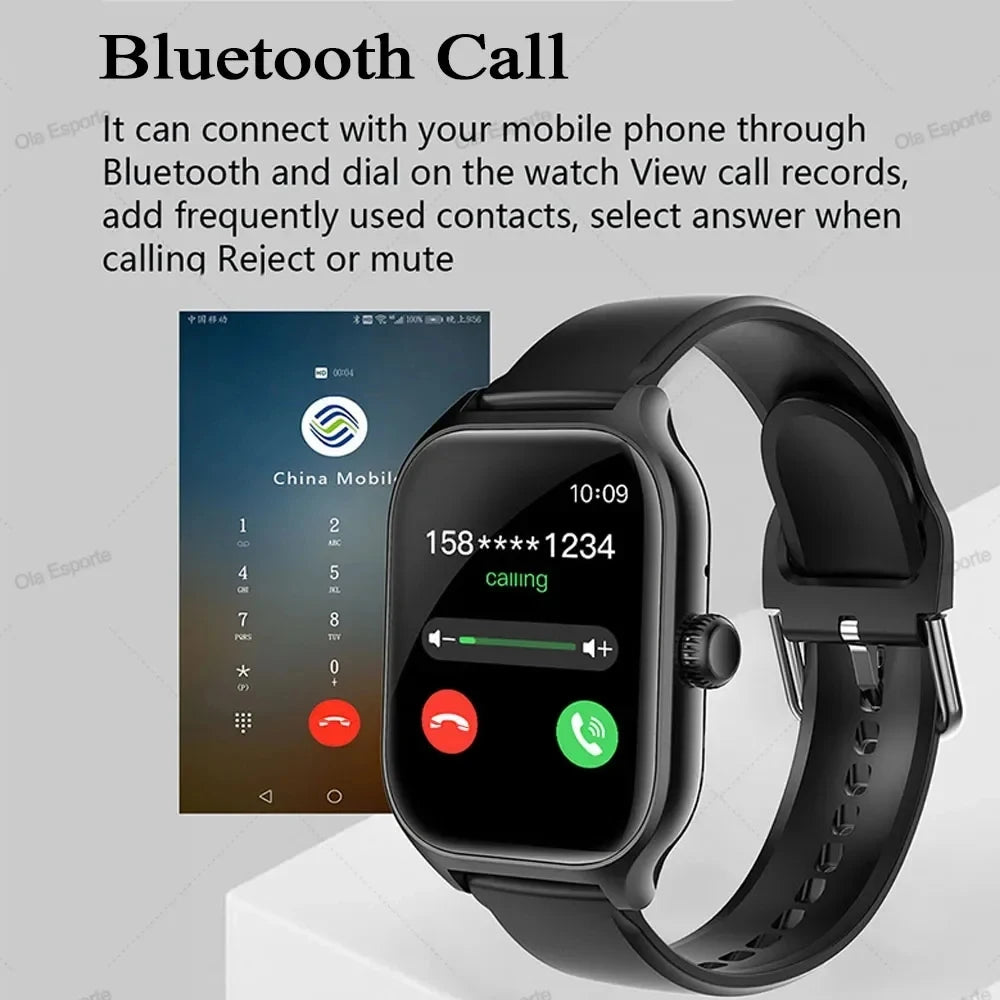 Smartwatch HD 1,83” com Chamadas Bluetooth e Monitorização da Saúde
