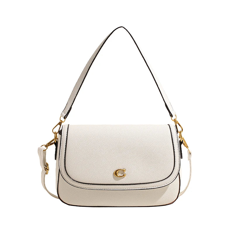 Luxury Women Elegant Leather Fashion Shoulder Bag High End Designer Tote Handbag For City Commuter Lifestyle Fashion