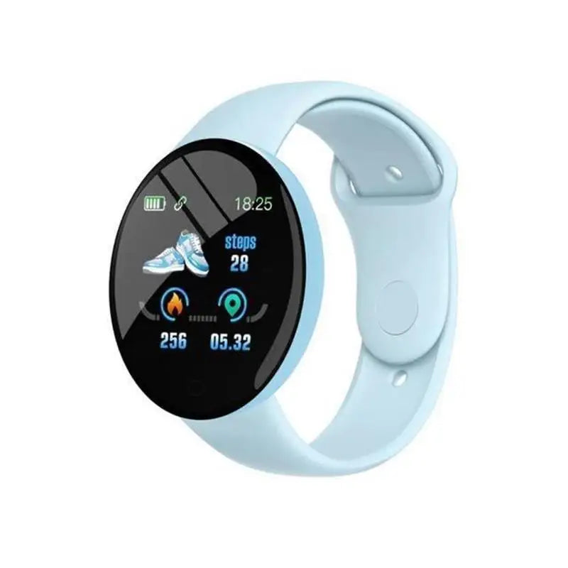 Smartwatch Redondo com Chamadas Bluetooth e Monitorização da Saúde