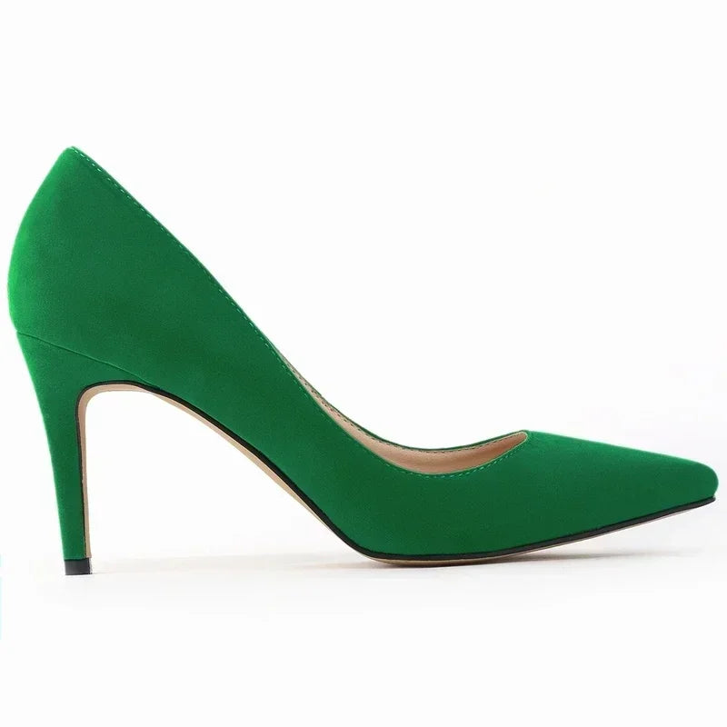 High Heels Classic Pumps Women's Stilettos Sexy Ponited Toes Fashion Office Party Red Wedding Female Comfort Women Party Shoes