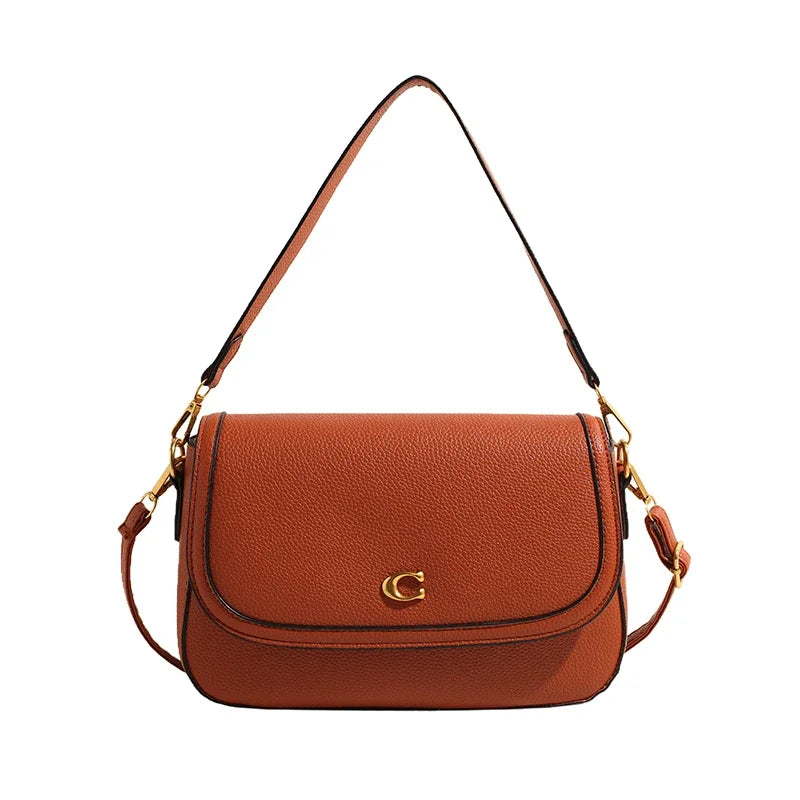 Luxury Women Elegant Leather Fashion Shoulder Bag High End Designer Tote Handbag For City Commuter Lifestyle Fashion