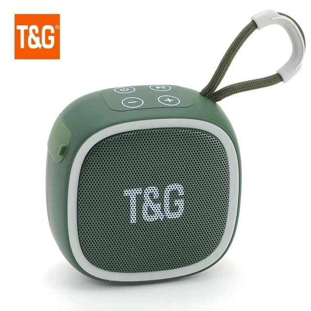 Coluna Bluetooth Portátil T&amp;G – Som Estéreo, Rádio FM e Bluetooth 5.3