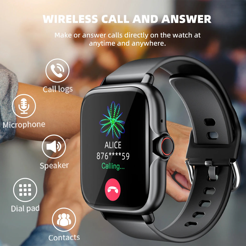 Smartwatch 1,83” com Chamadas Bluetooth e Resistência à Água