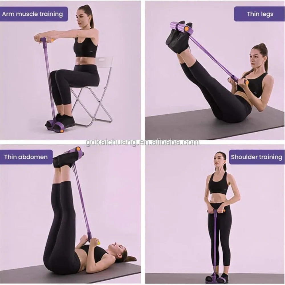 Pedal Elástico de Resistência para Yoga e Treino Abdominal