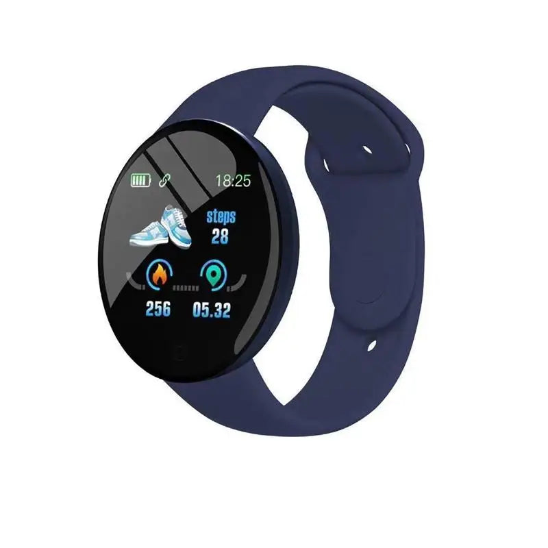 Smartwatch Redondo com Chamadas Bluetooth e Monitorização da Saúde