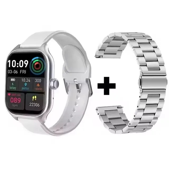 Smartwatch HD 1,83” com Chamadas Bluetooth e Monitorização da Saúde