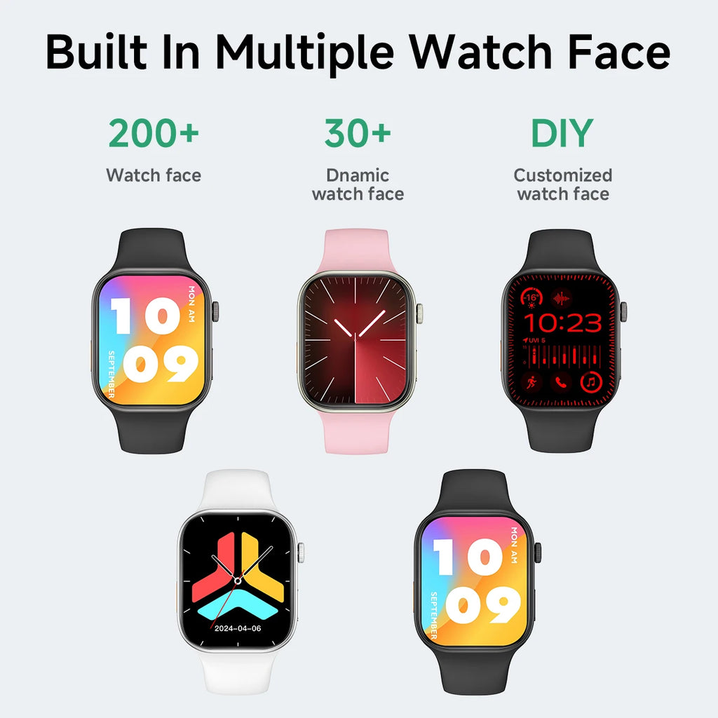 Smartwatch HD 1,83” com Chamadas Bluetooth e Monitorização do Sono.