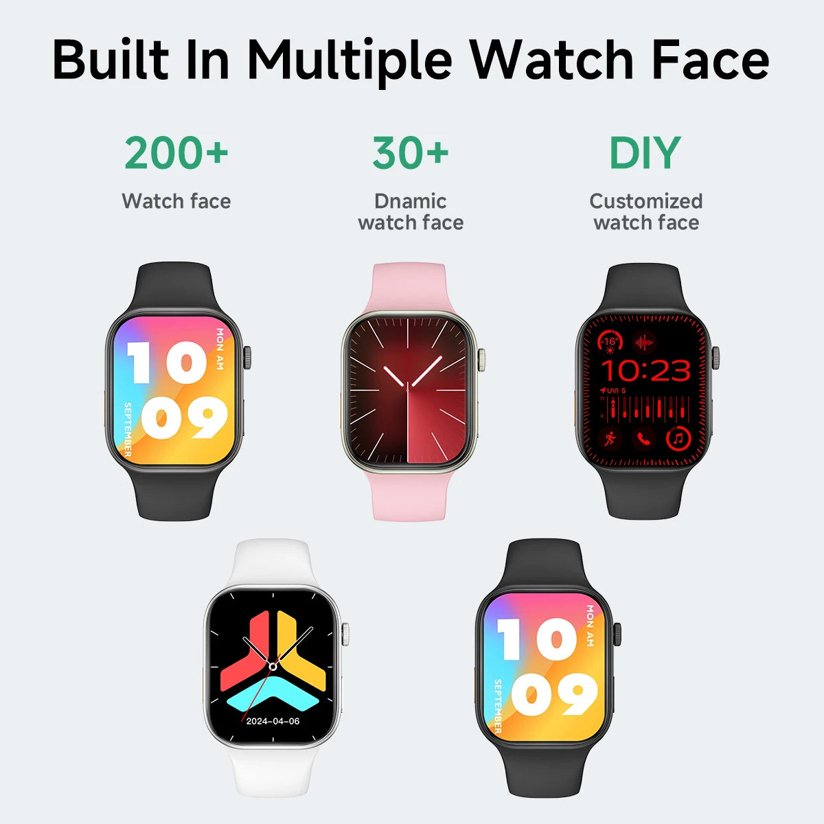 Smartwatch HD 1,83” com Chamadas Bluetooth e Monitorização do Sono.
