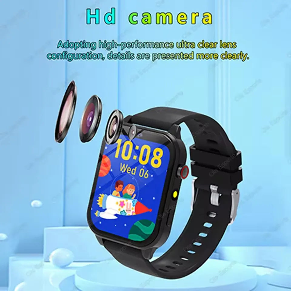Smartwatch Infantil com Jogos, Música e Ecrã Tátil HD