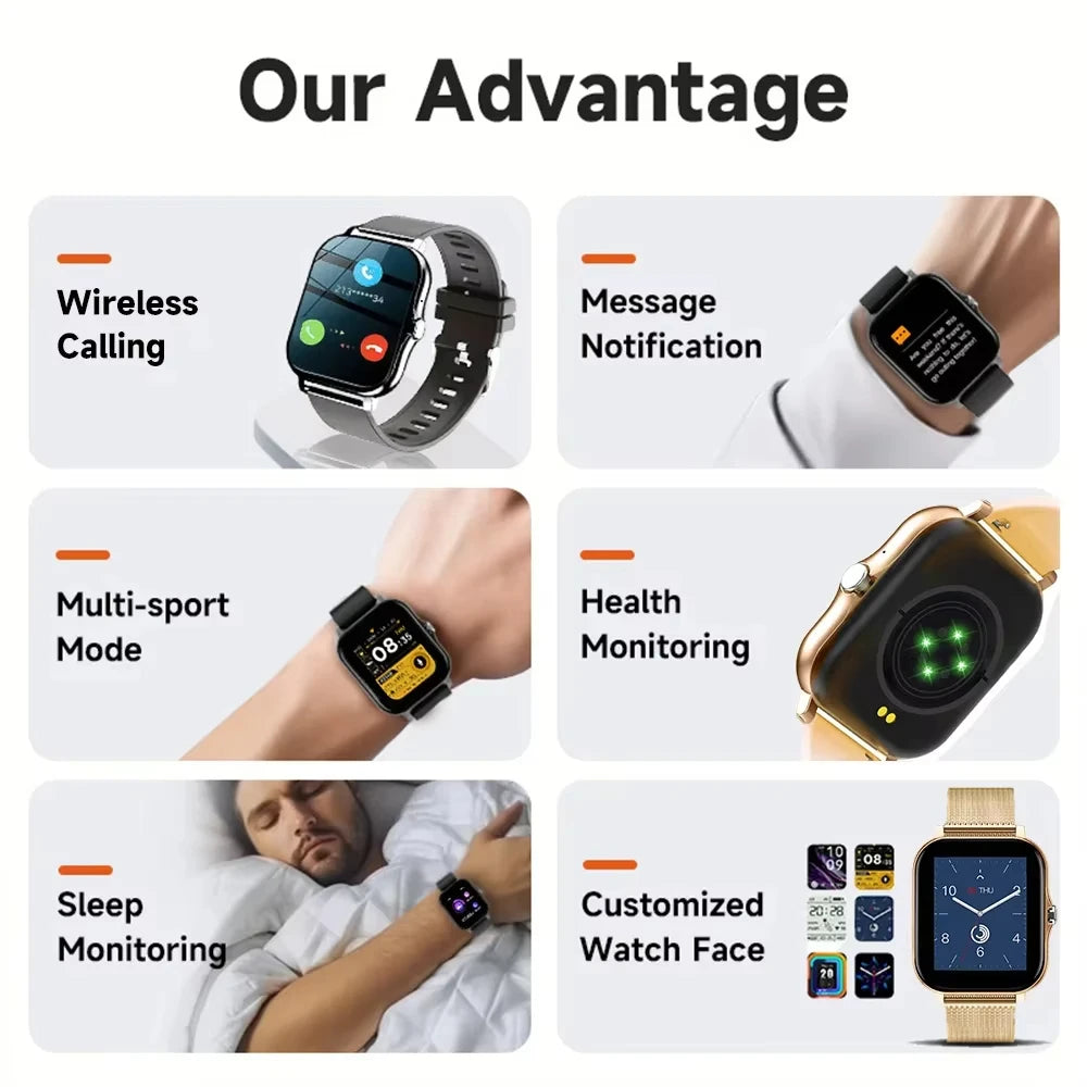 Smartwatch Inteligente com Chamadas Bluetooth e Monitorização da Saúde