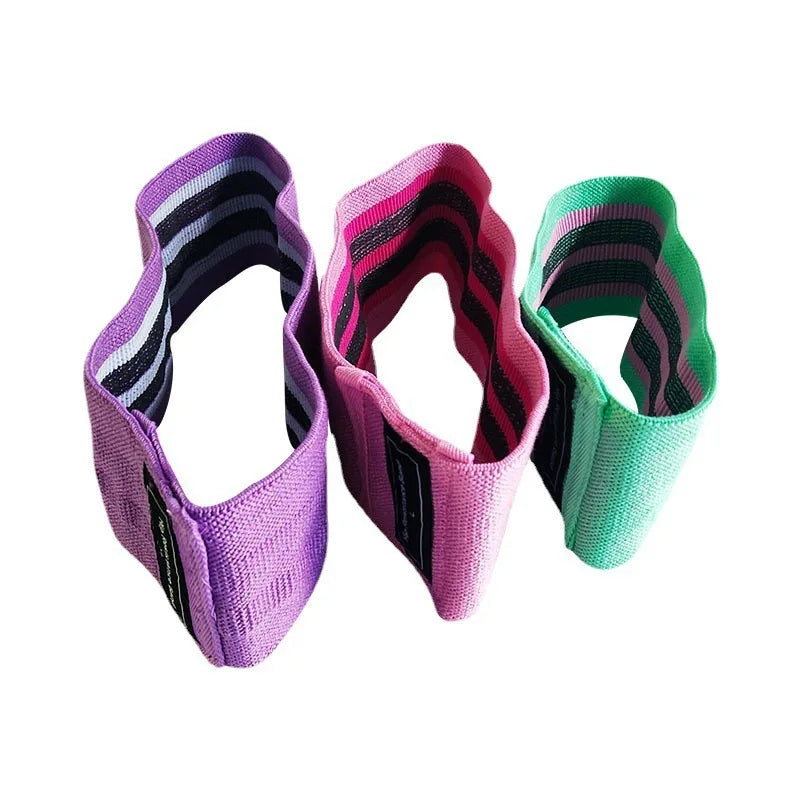 Kit de Faixas Elásticas de Resistência para Glúteos e Pernas