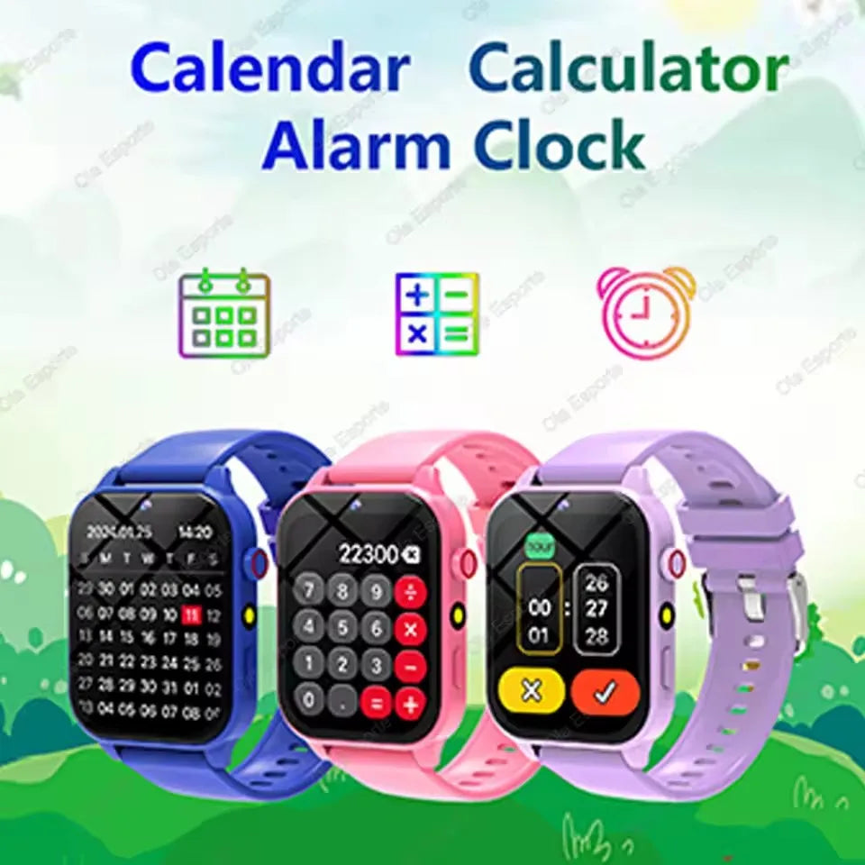 Smartwatch Infantil com Jogos, Música e Ecrã Tátil HD