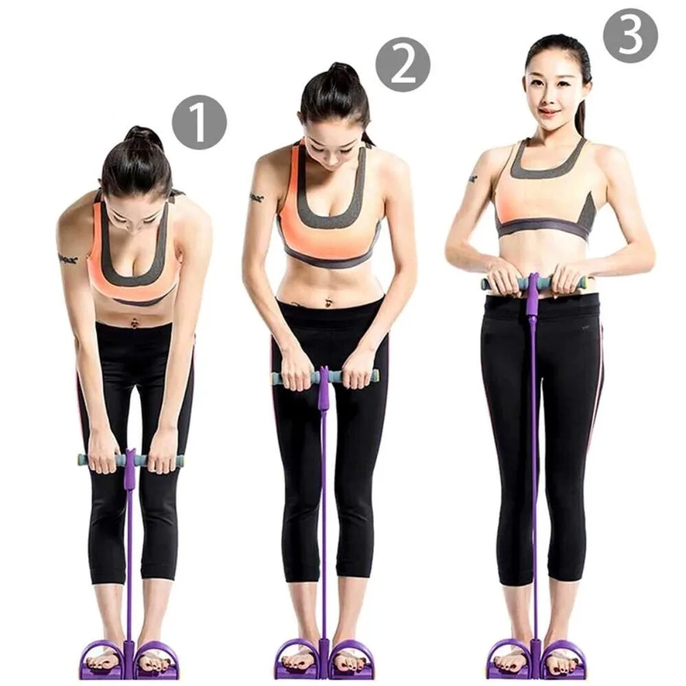 Pedal Elástico de Resistência para Yoga e Treino Abdominal