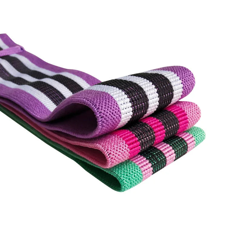 Kit de Faixas Elásticas de Resistência para Glúteos e Pernas