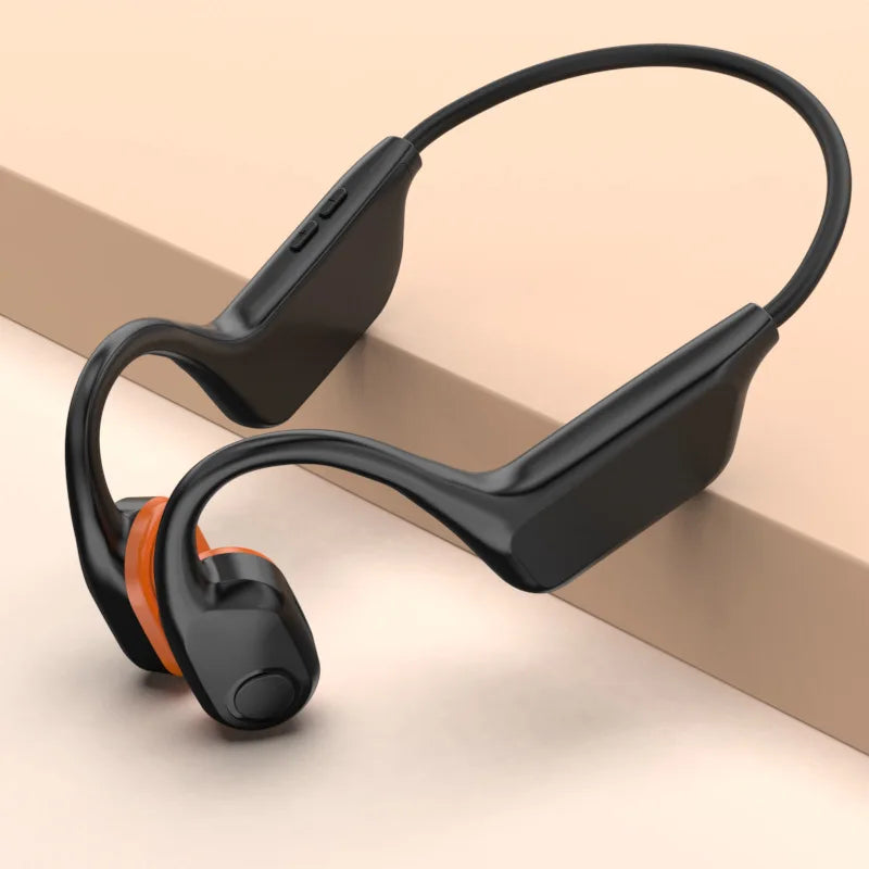 Open-Ear Bone Conduction Bluetooth Headphones with Extra-Long Battery Life Perfect for Sports Running Cycling Swimming