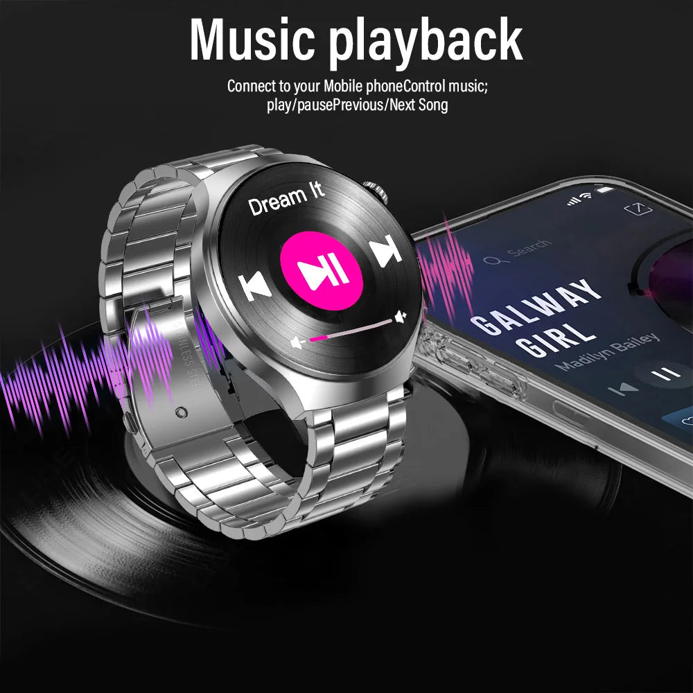 Smartwatch Premium com Chamadas Bluetooth e Monitorização da Saúde