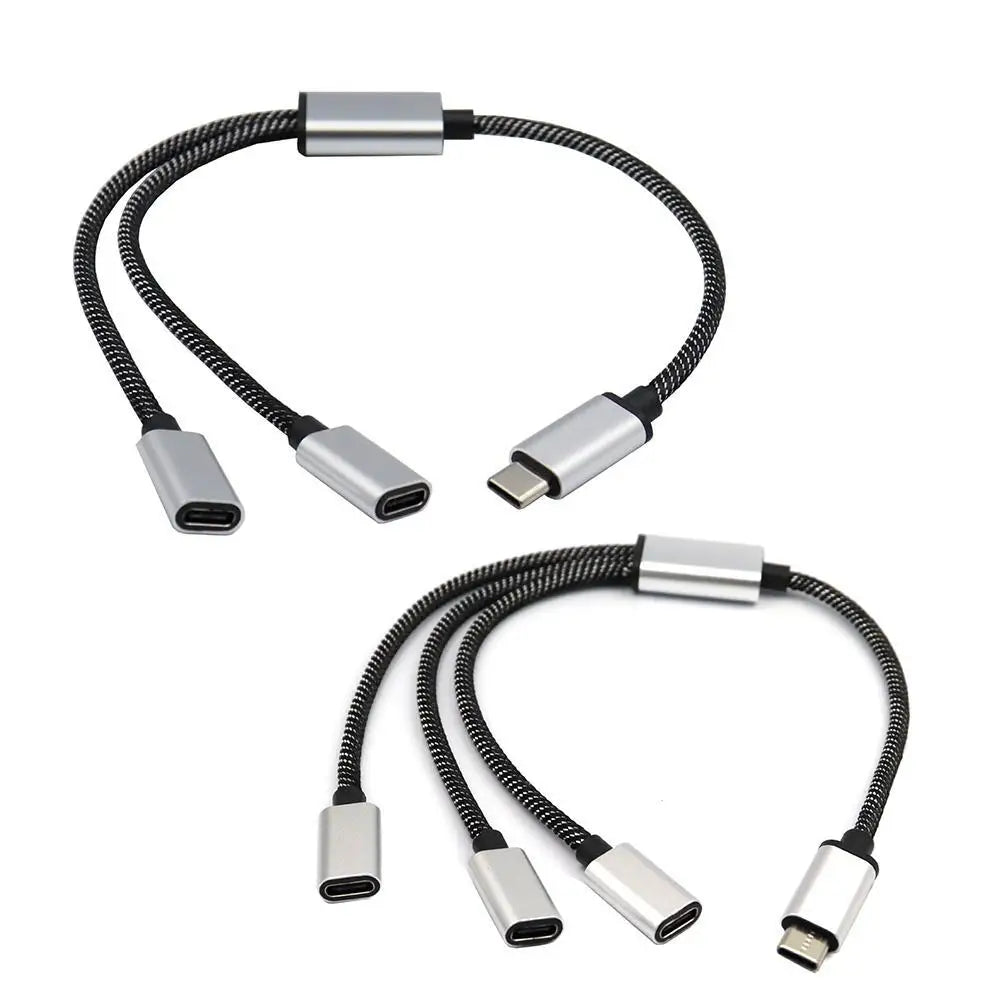 Hub USB-C Multiportas 3 em 1 | Adaptador OTG de Alta Velocidade
