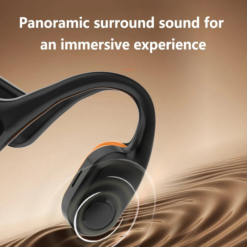 Open-Ear Bone Conduction Bluetooth Headphones with Extra-Long Battery Life Perfect for Sports Running Cycling Swimming