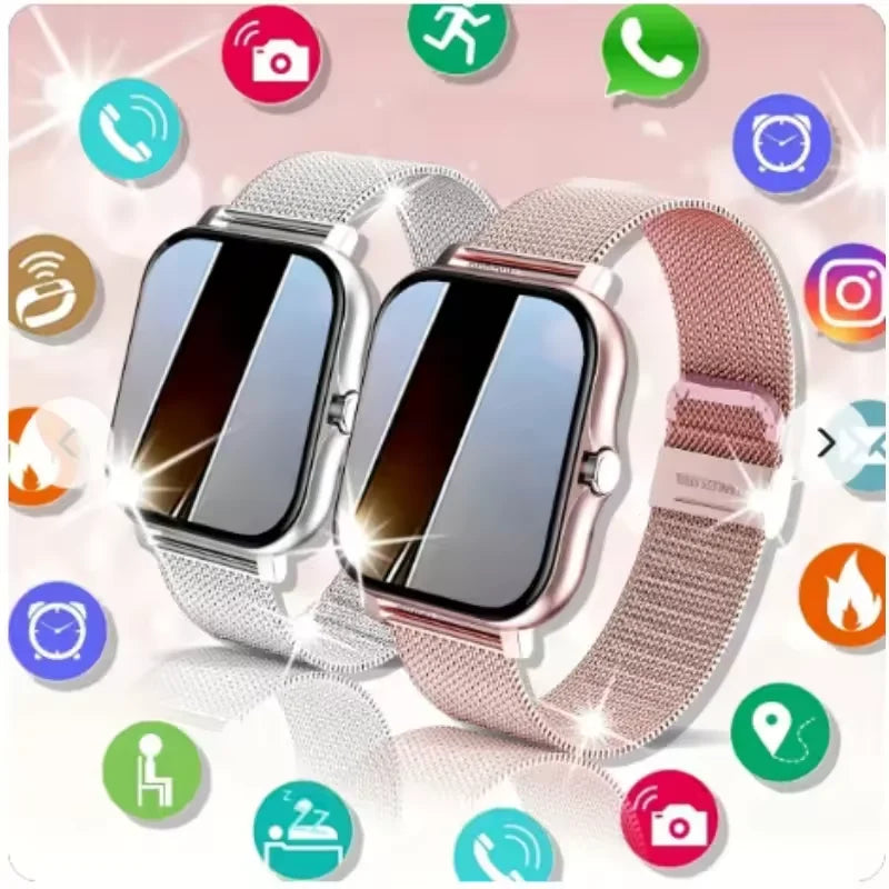Smartwatch HD 1,83” com Chamadas Bluetooth e Monitorização da Saúde