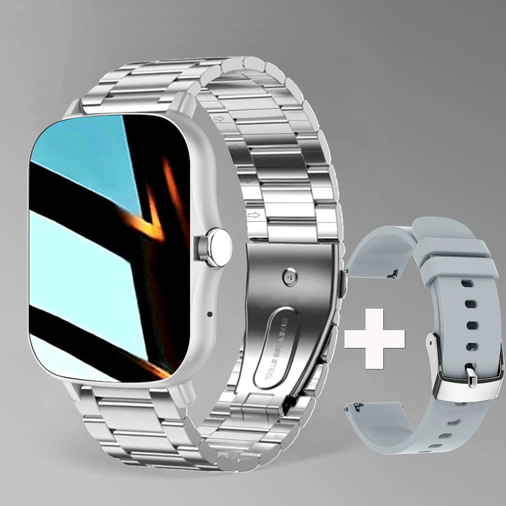 Smartwatch HD 1,83” com Chamadas Bluetooth e Monitorização da Saúde