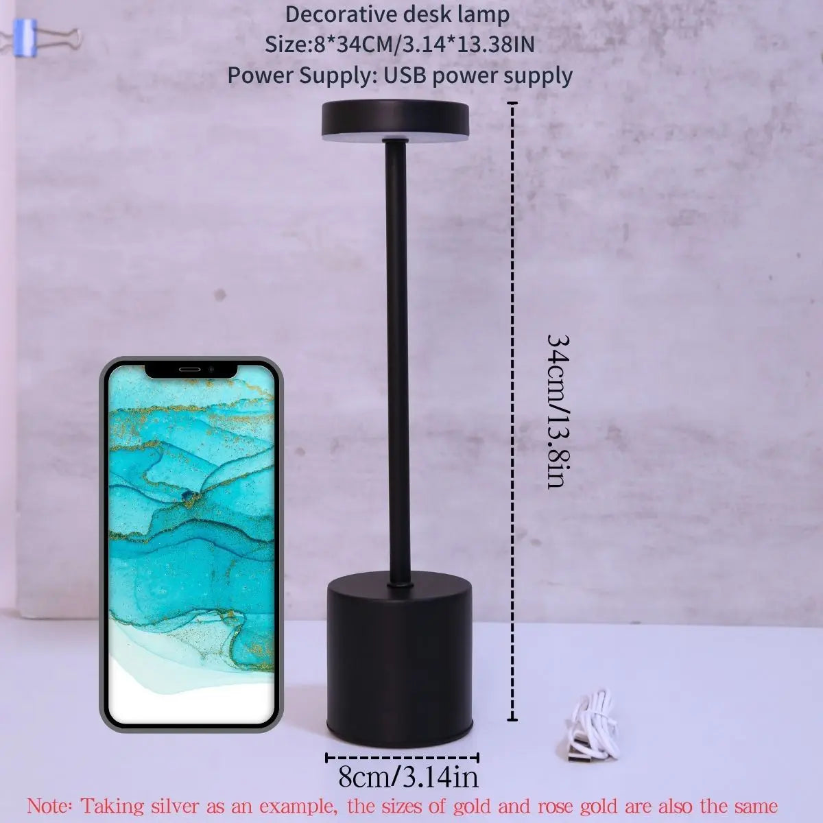 Candeeiro de Mesa LED Touch Recarregável Premium