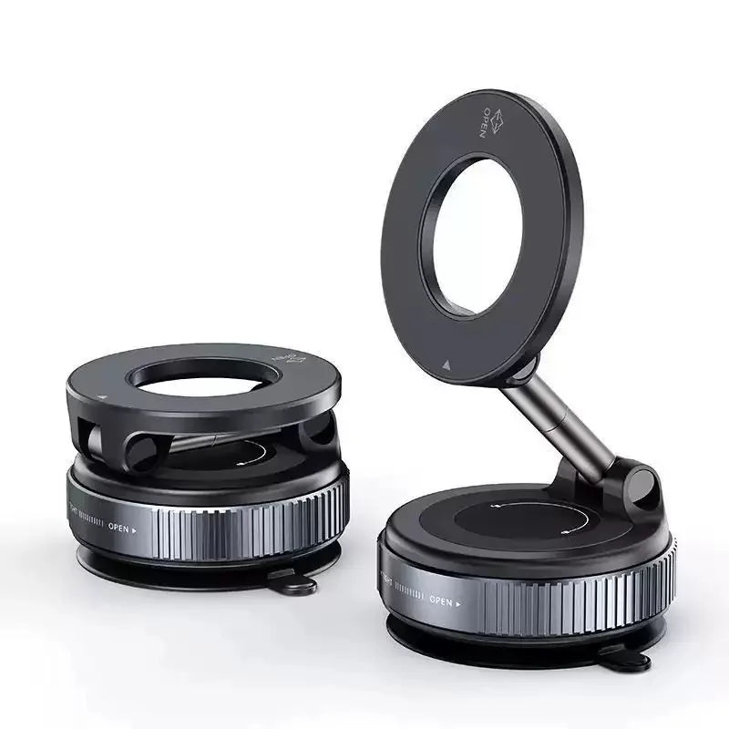 Suporte Magnético para Telemóvel com Braço Ajustável e Base de Sucção