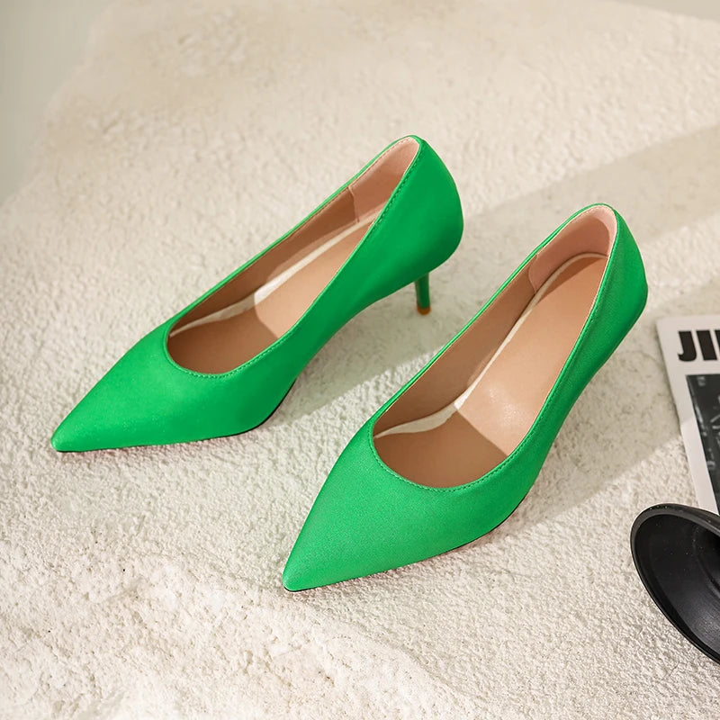 Pointed Toe Low Heel High Heel Shoes Leopard Print Pink Green Black Red Green Women's Shoes Cheap Clearance Sale Elegant Sexy Spring and Autumn New Designer Y2K Style Party Picks Girls' Gifts Charming Fashion White Tow